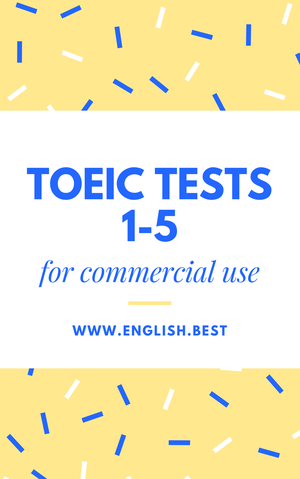 TOEIC Tests for Commercial Use