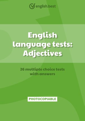 English language tests: Adjectives