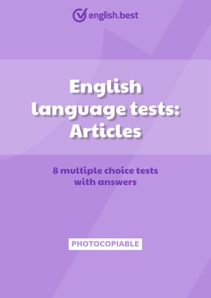 English language tests: Articles