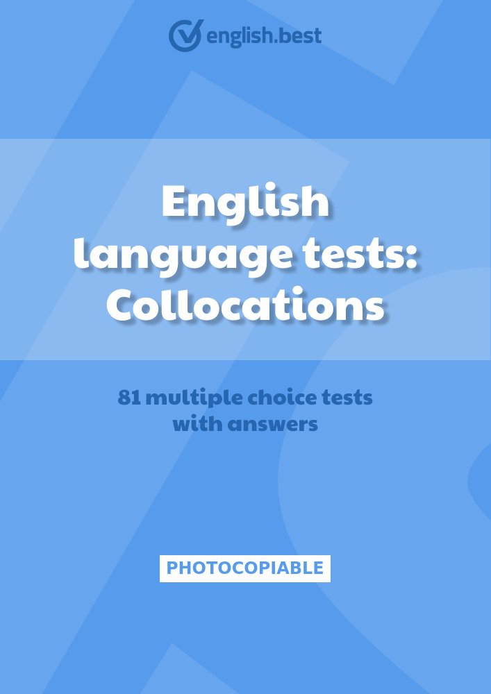 English language tests: Collocations