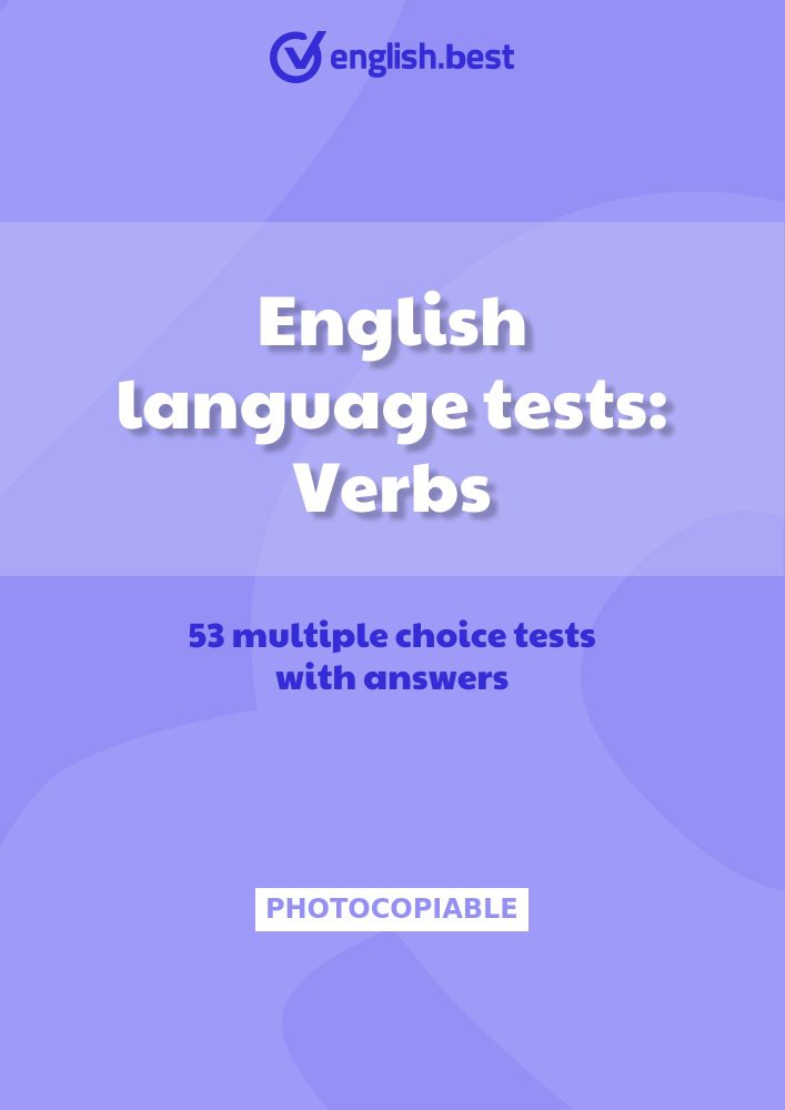 English language tests: Verbs