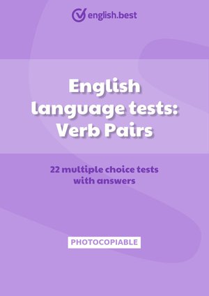 English language tests: Verb Pairs