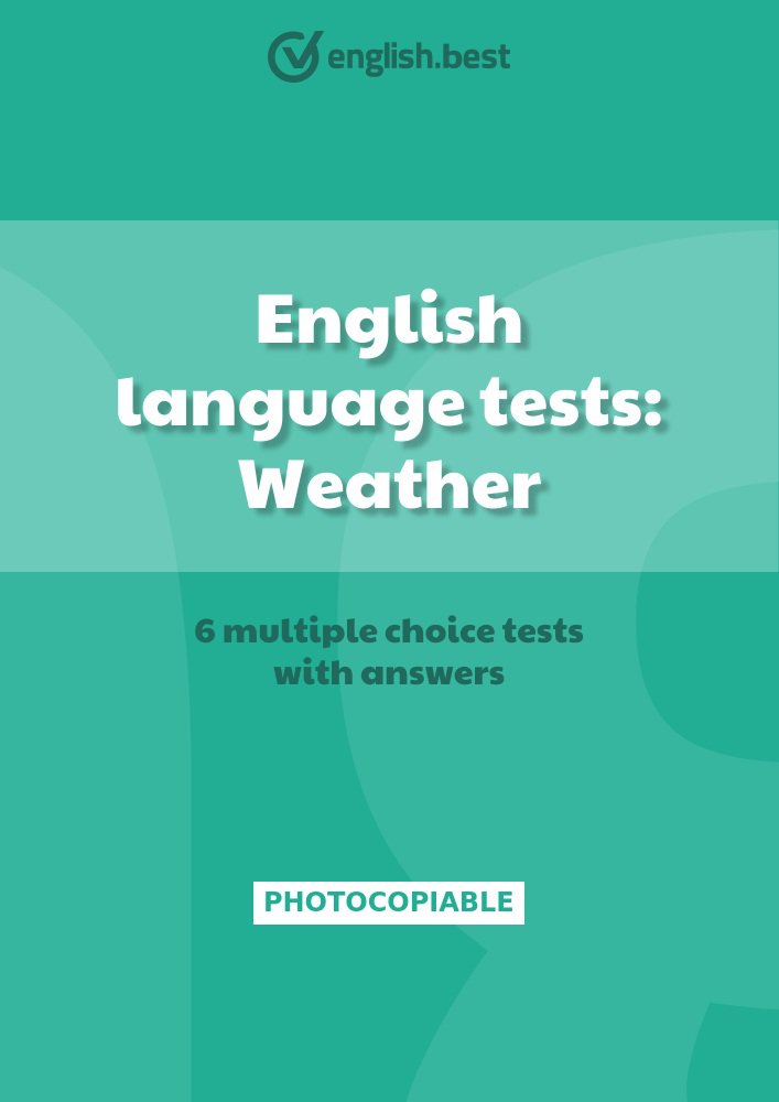 English language tests: Weather