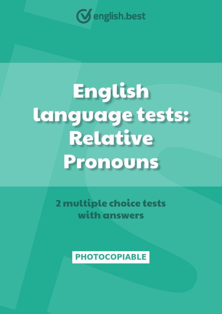 English language tests: Relative Pronouns