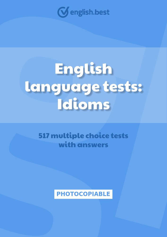 English language tests: Idioms