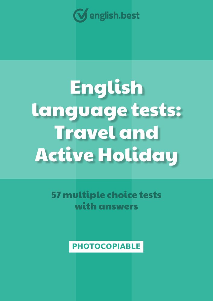 English language tests: Travel and Active Holiday