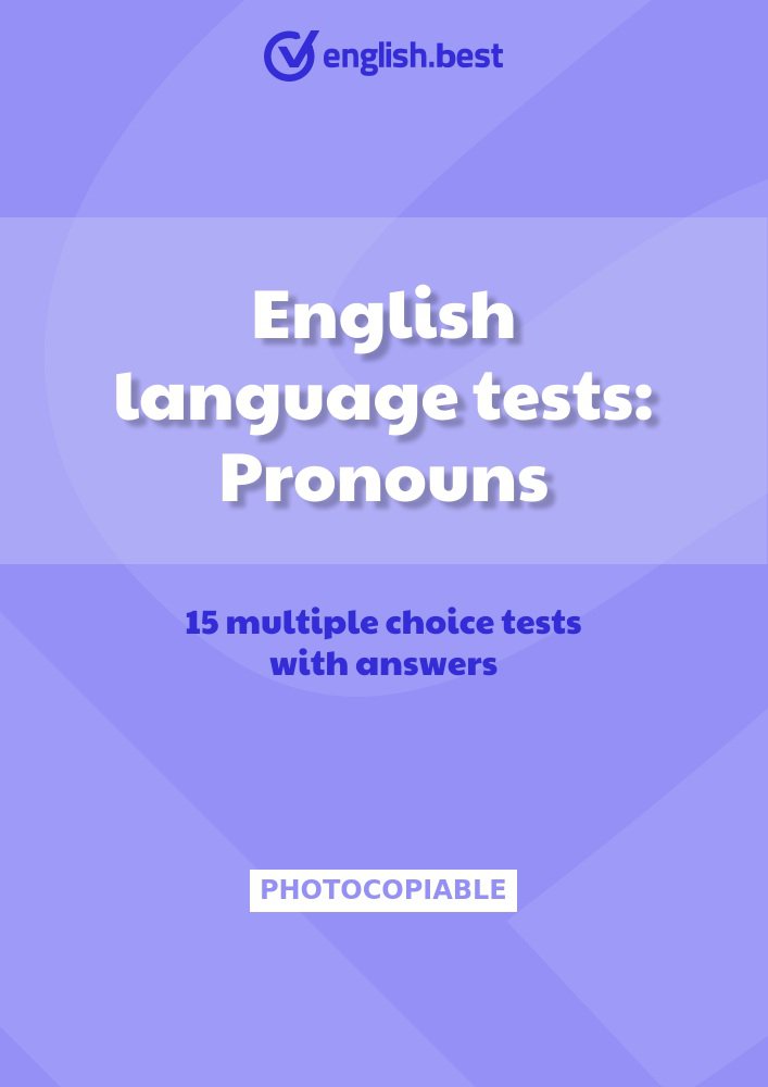 English language tests: Pronouns