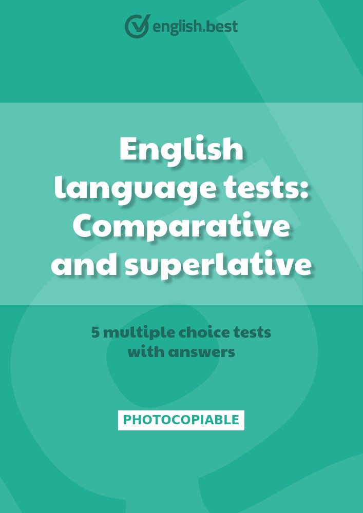 English language tests: Comparative and superlative