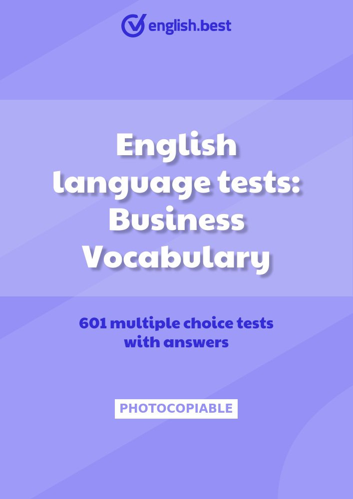 English language tests: Business Vocabulary