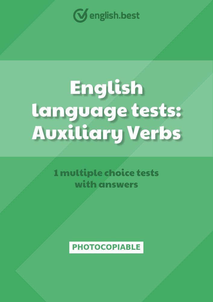 English language tests: Auxiliary Verbs