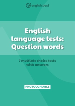 English language tests: Question words