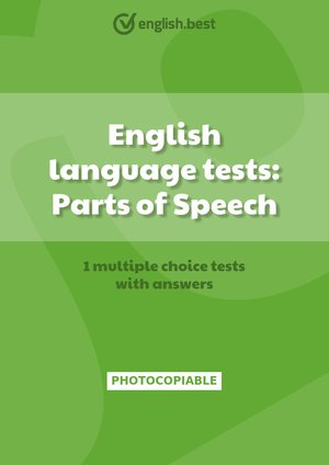 English language tests: Parts of Speech