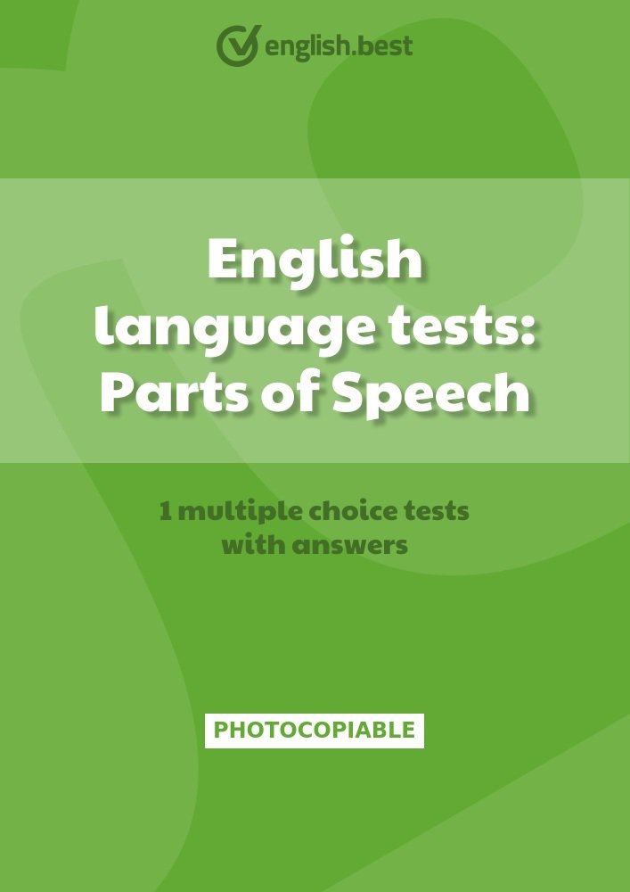 English language tests: Parts of Speech