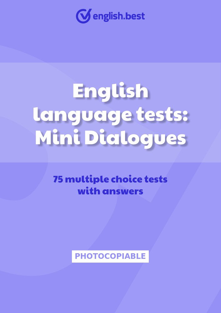 English language tests: Mini Dialogues