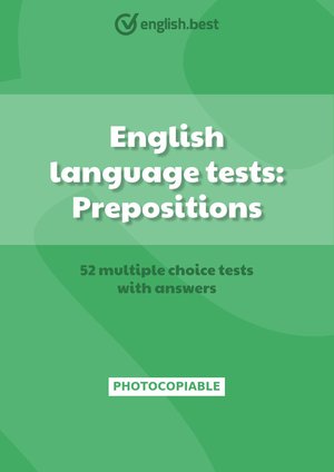 English language tests: Prepositions